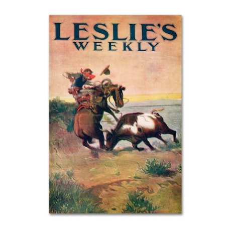 Vintage Apple Collection 'Leslies Weekly' Canvas Art,22x32